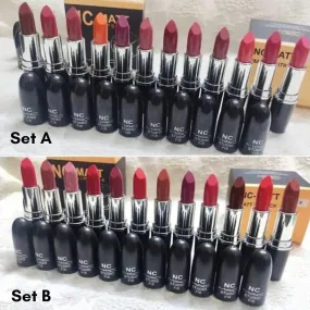 12pcs NC Mac Lipsticks Set Waterproof & Long Lasting Matte Lipsticks