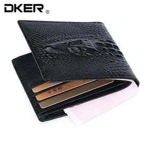 2017 Crocodile skin wallet crocodile clutch purse  hidden pocket wallet leather men wallet billeteras masculinas porta moedas