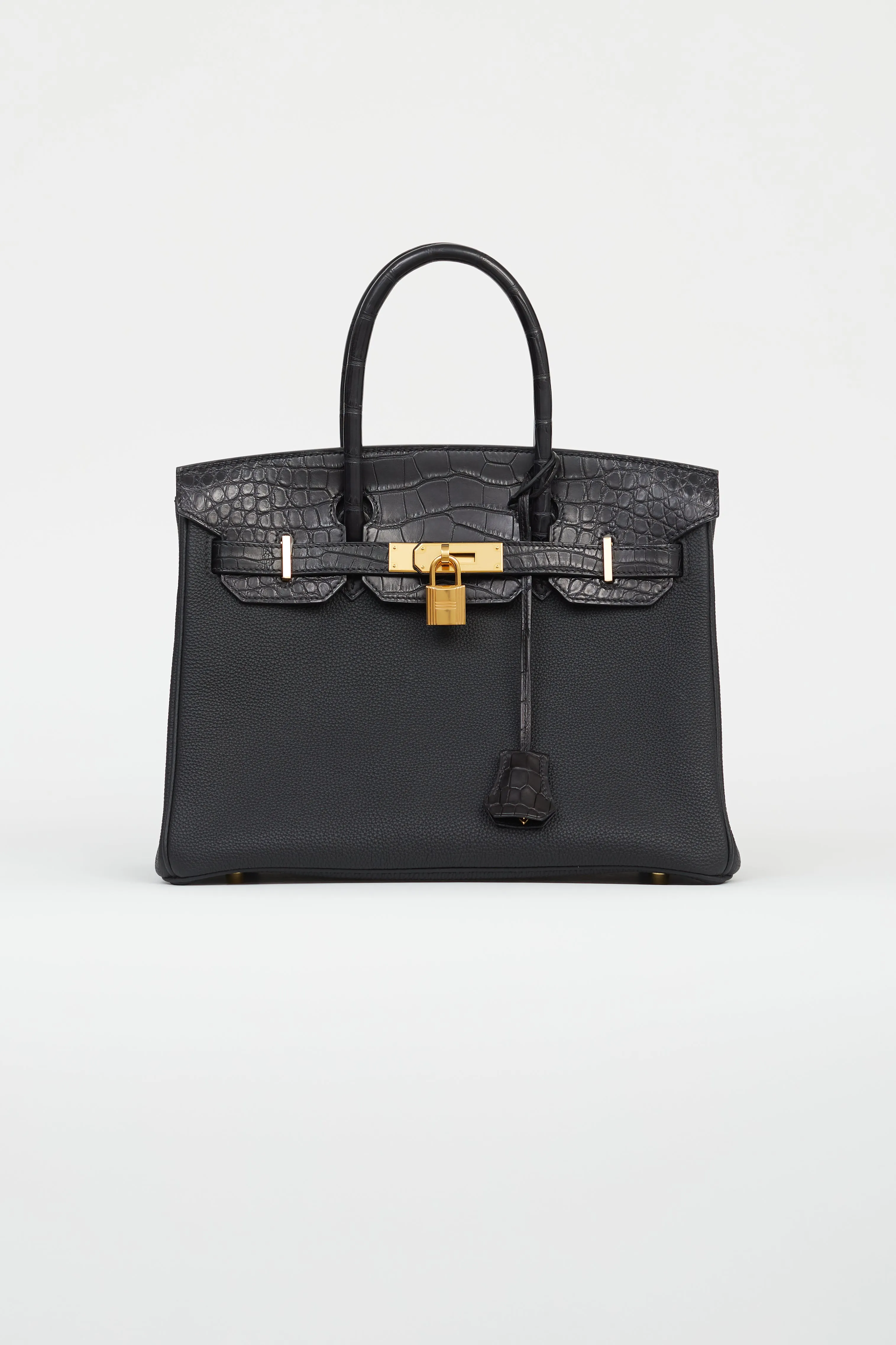 2020 Noir Togo & Exotic Leather Birkin 30 Touch Bag