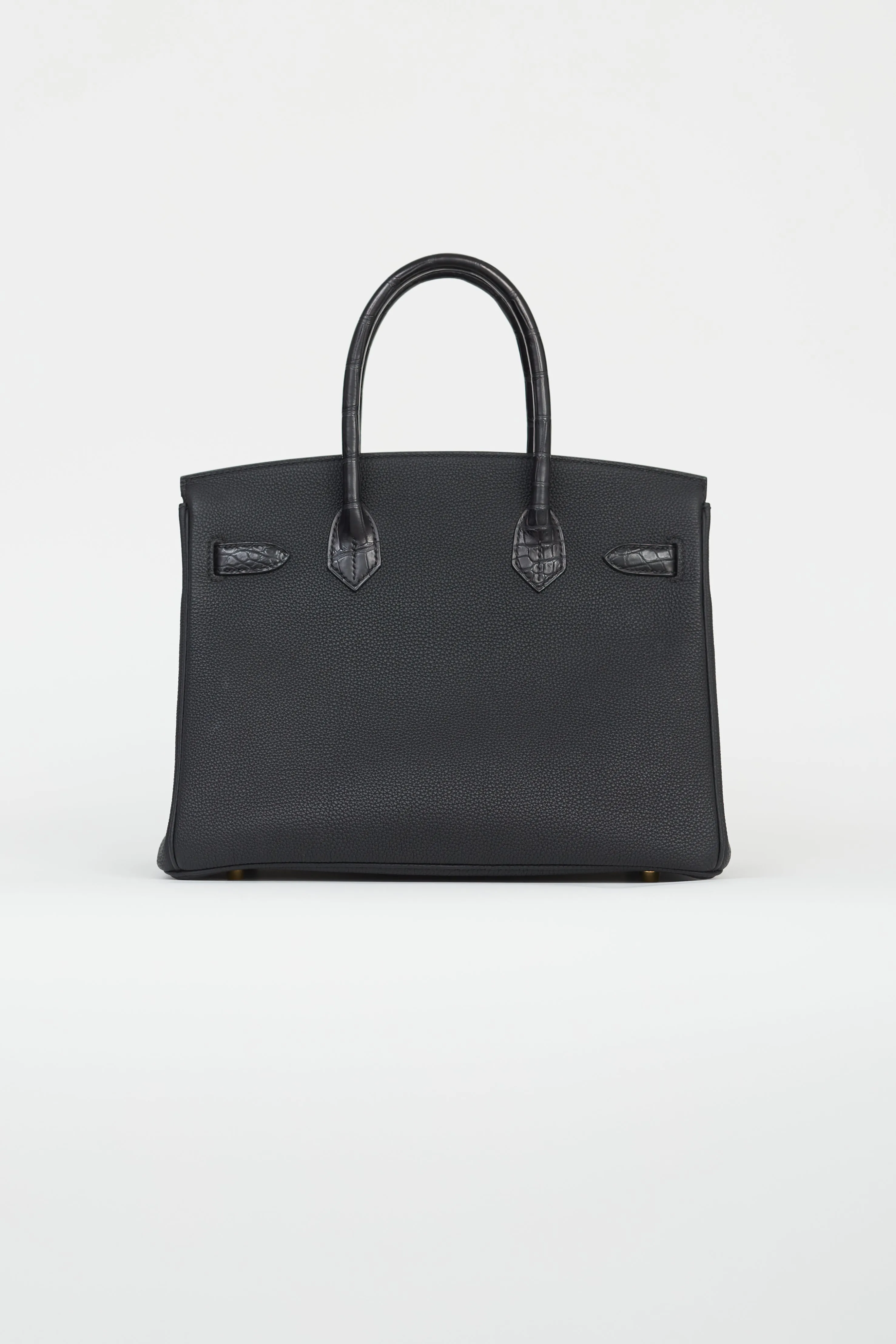 2020 Noir Togo & Exotic Leather Birkin 30 Touch Bag