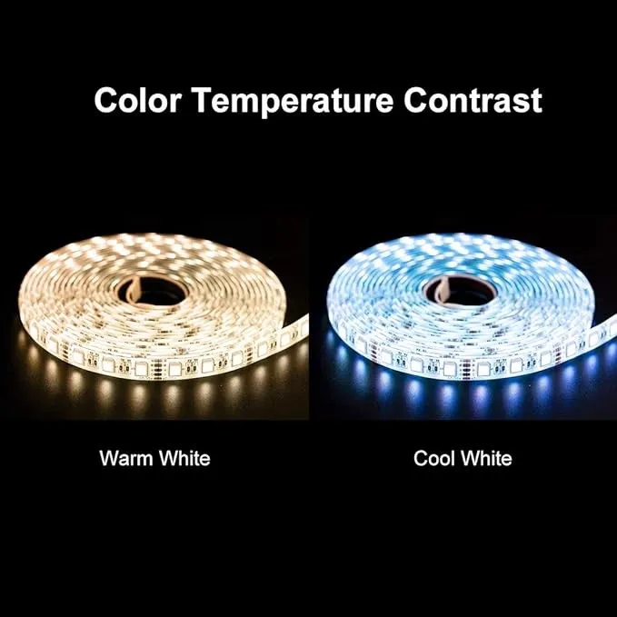 5050 4 Colors in 1 LED RGBW Multi-Colored LED Tape Lights 5Pin 5m 30LEDs 60LEDs/M RGBWW RGBCW Led Strip 12V 24V