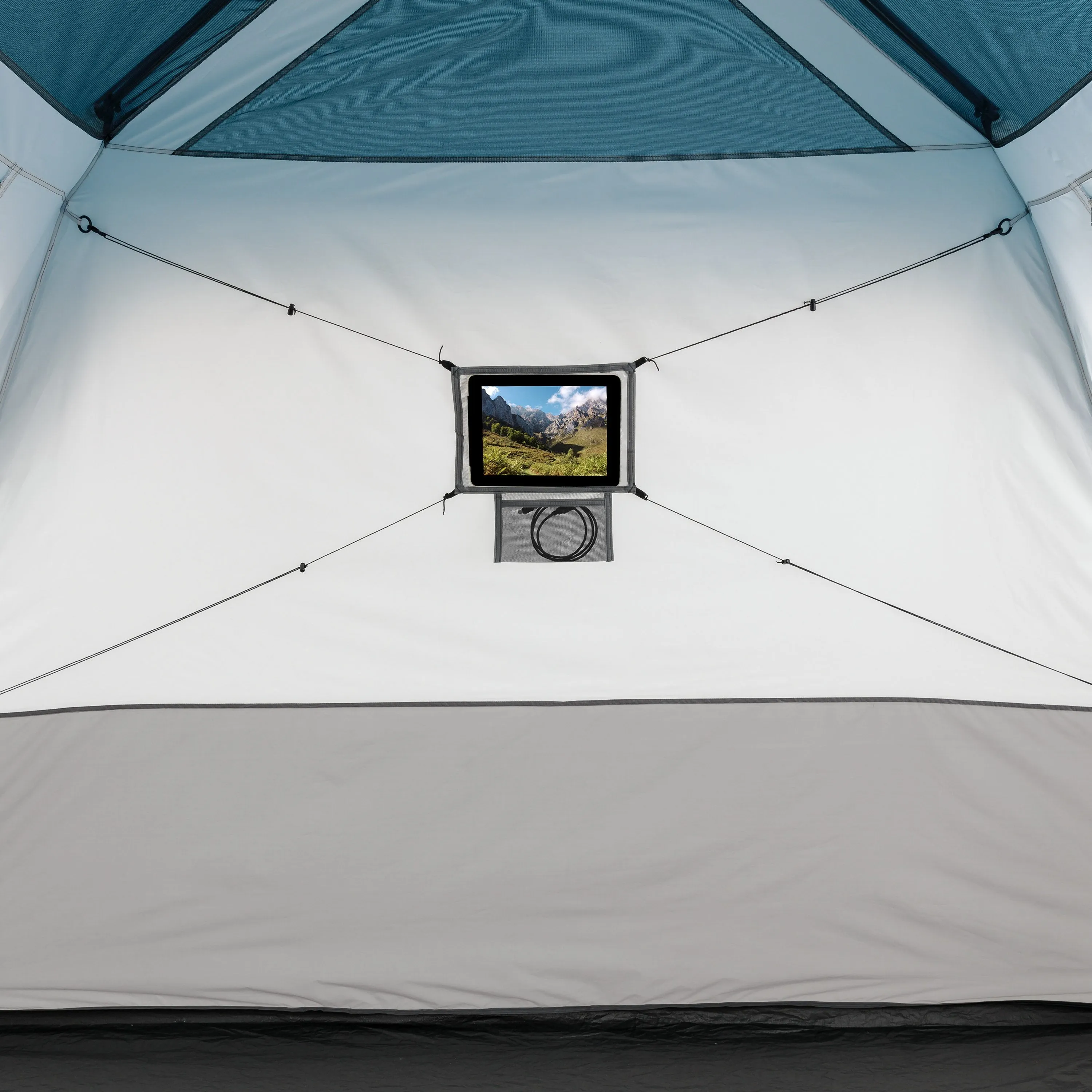 6-Person Instant Cabin Tent with LED Light