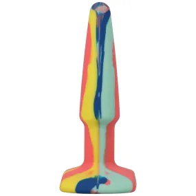 A-Play Groovy Silicone Anal Plug 4 Inch - Sunrise