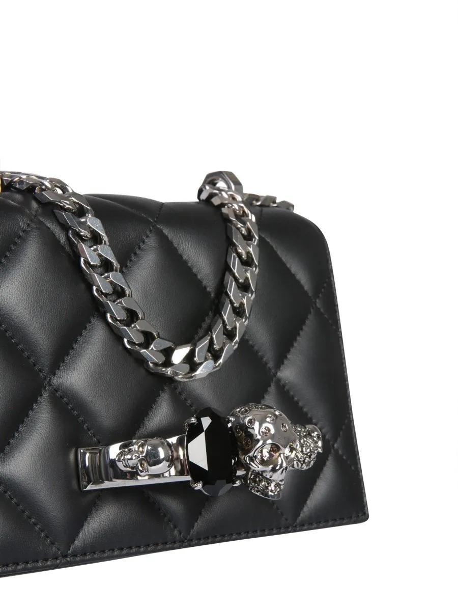 Alexander McQueen Embellished Skull Crossbody Bag