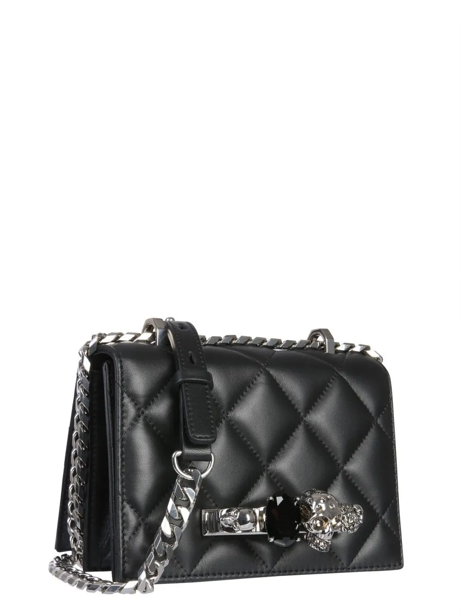 Alexander McQueen Embellished Skull Crossbody Bag