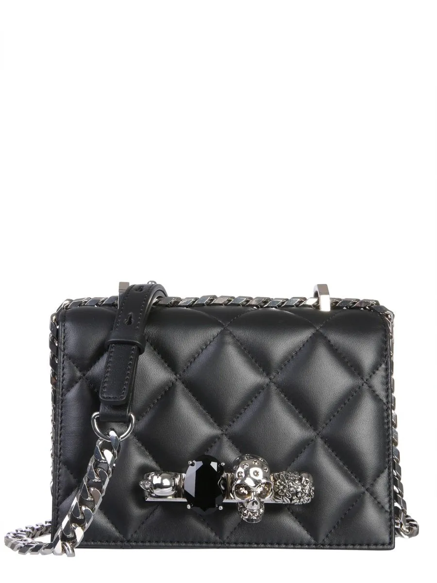 Alexander McQueen Embellished Skull Crossbody Bag