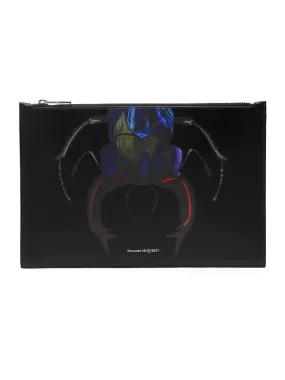 Alexander McQueen Insect Print Clutch Bag