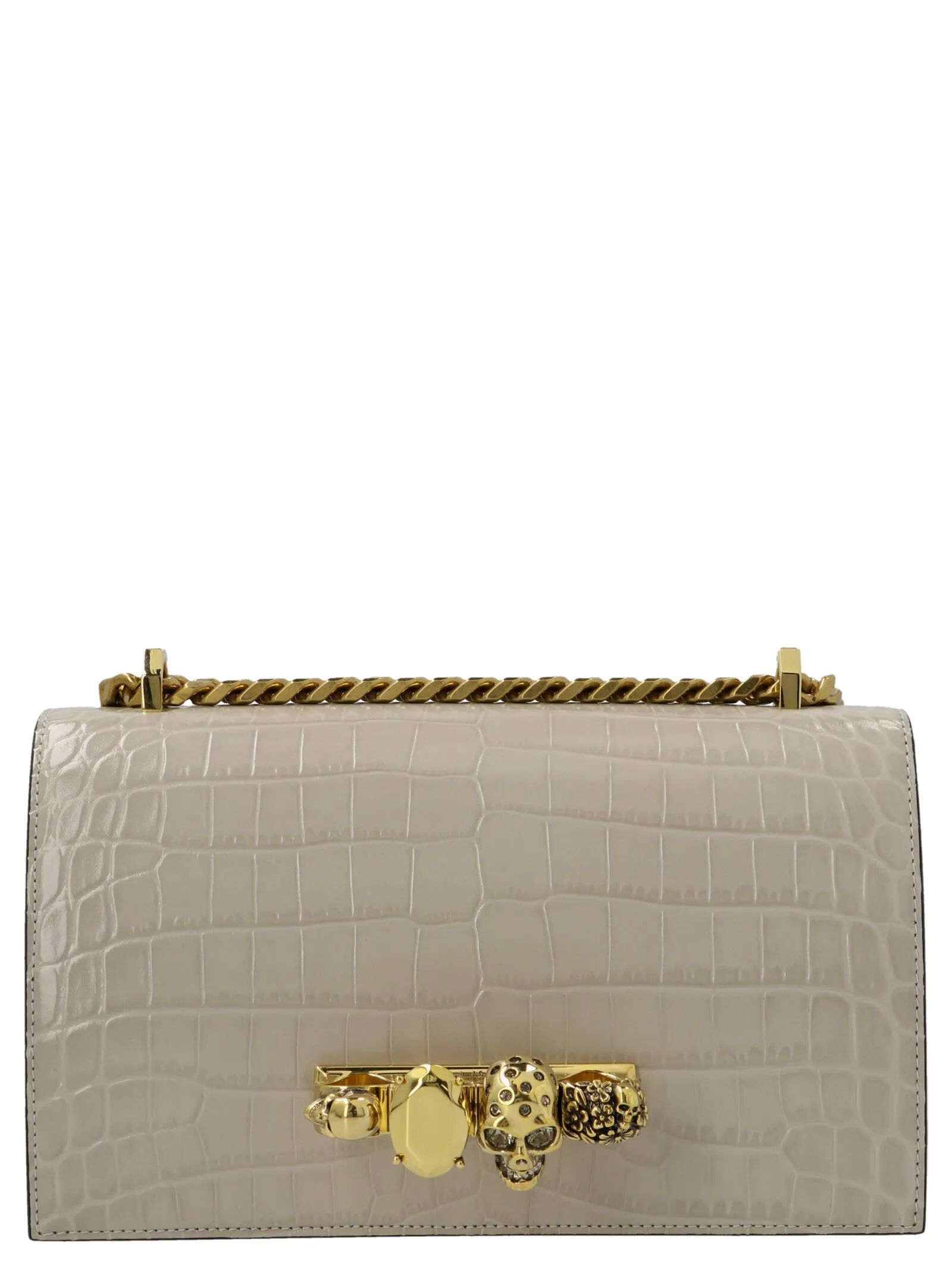 Alexander McQueen Skull Plaque Crossbody Bag