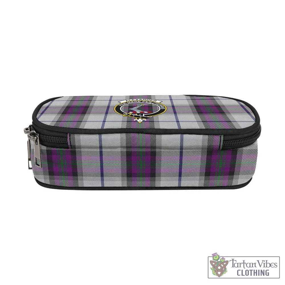 Alexander of Menstry Dress Tartan Pen and Pencil Case with Family Crest