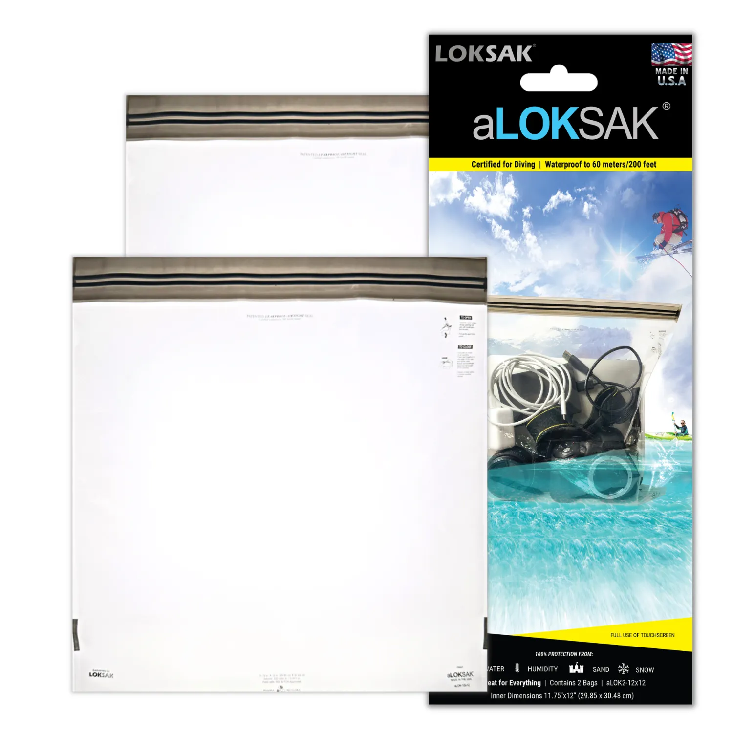 aLOKSAK Element Proof Bag 12" X 12" (2 Pack)