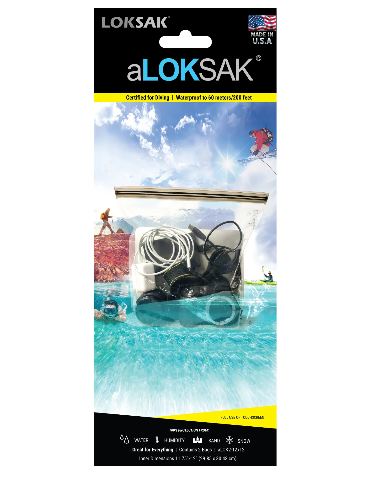 aLOKSAK Element Proof Bag 12" X 12" (2 Pack)