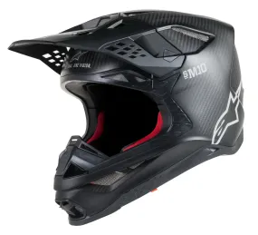 ALPINESTARS S.TECH S-M10 SOLID HELMET CARBON BLACK XS 8300319-1300-XS