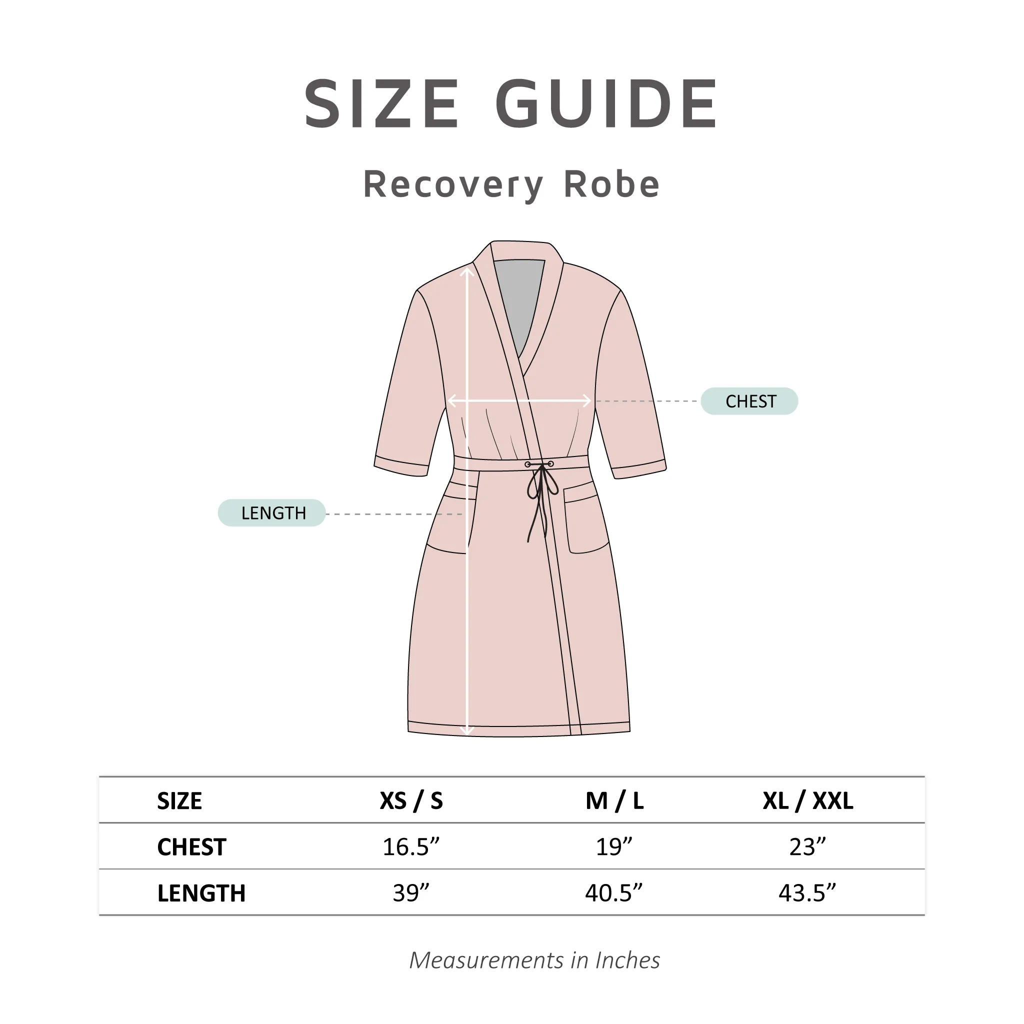 Anais Recovery Robe & Matching Scrunchie Set