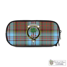 Anderson Ancient Tartan Pen and Pencil Case with Family Crest