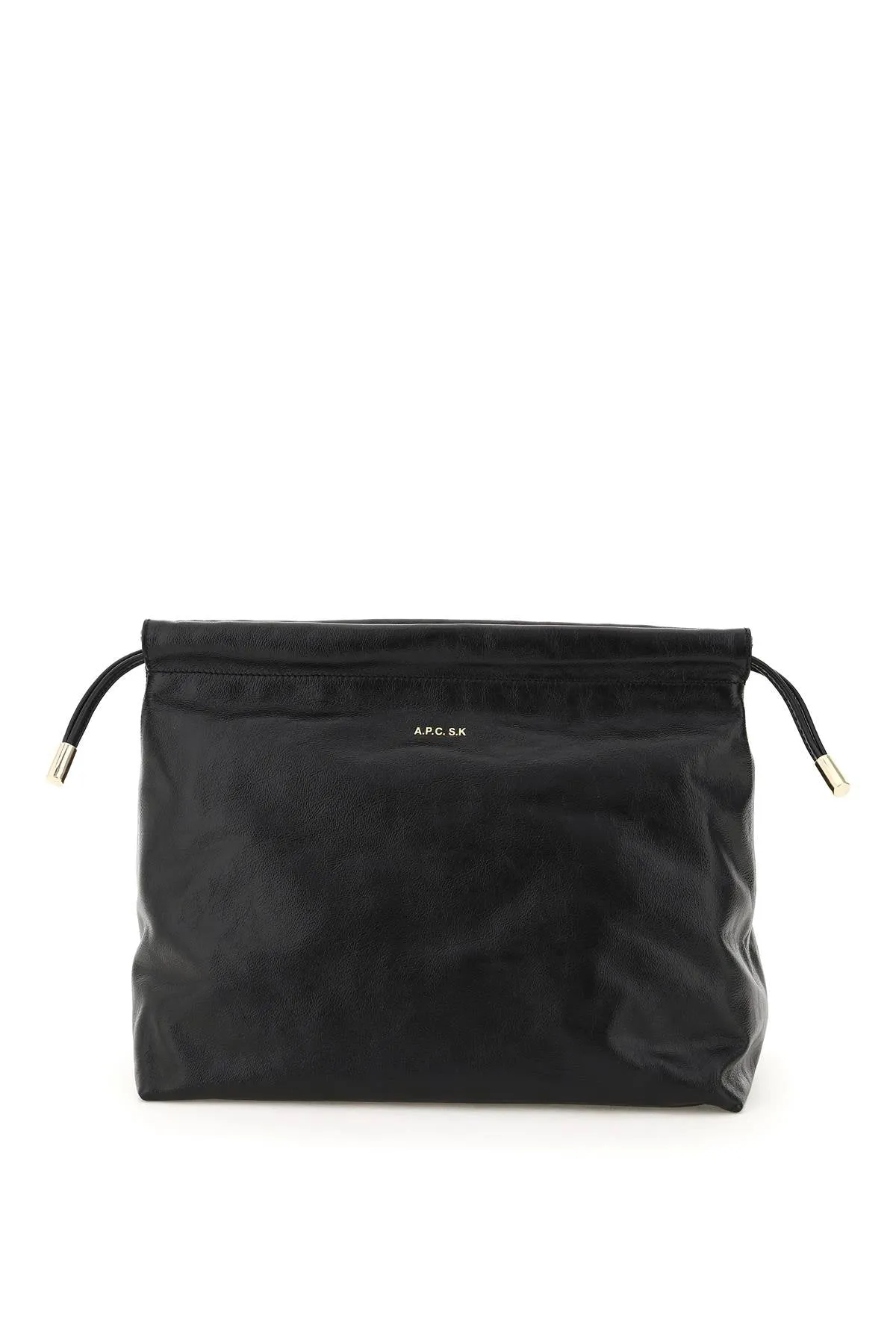 A.P.C. X Suzanne Koller Logo Drawstring Clutch Bag