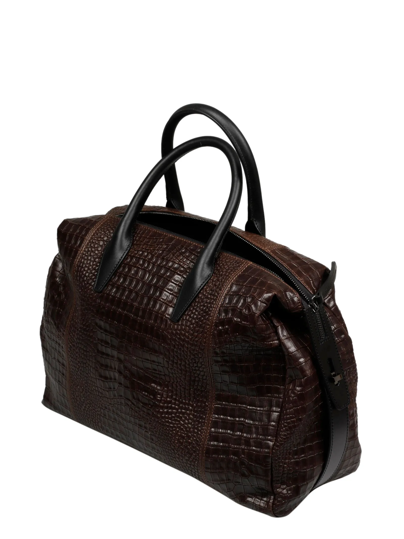 Ash Bruna Embossed Top Handle Bag