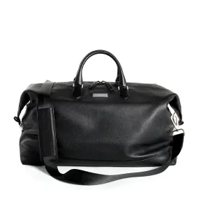 Aspen Travel Duffle Bag, Black Leather