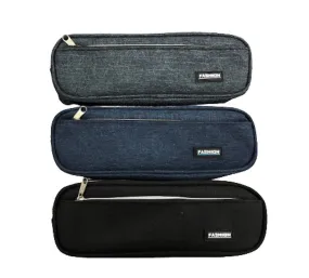 Atlas Pencil Case Square W-Zip Blue-Black-Grey