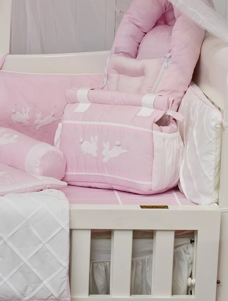 Baby Diaper Bag – Pink Rabbit Theme