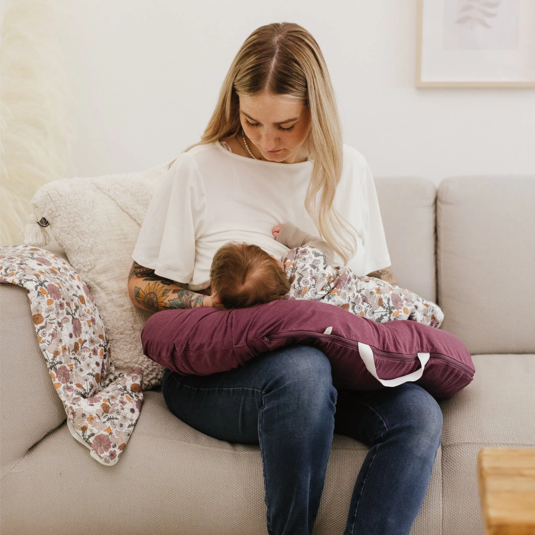 Bamboo nursing pillow - Porto