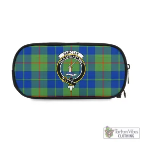 Barclay Hunting Ancient Tartan Pen and Pencil Case with Family Crest