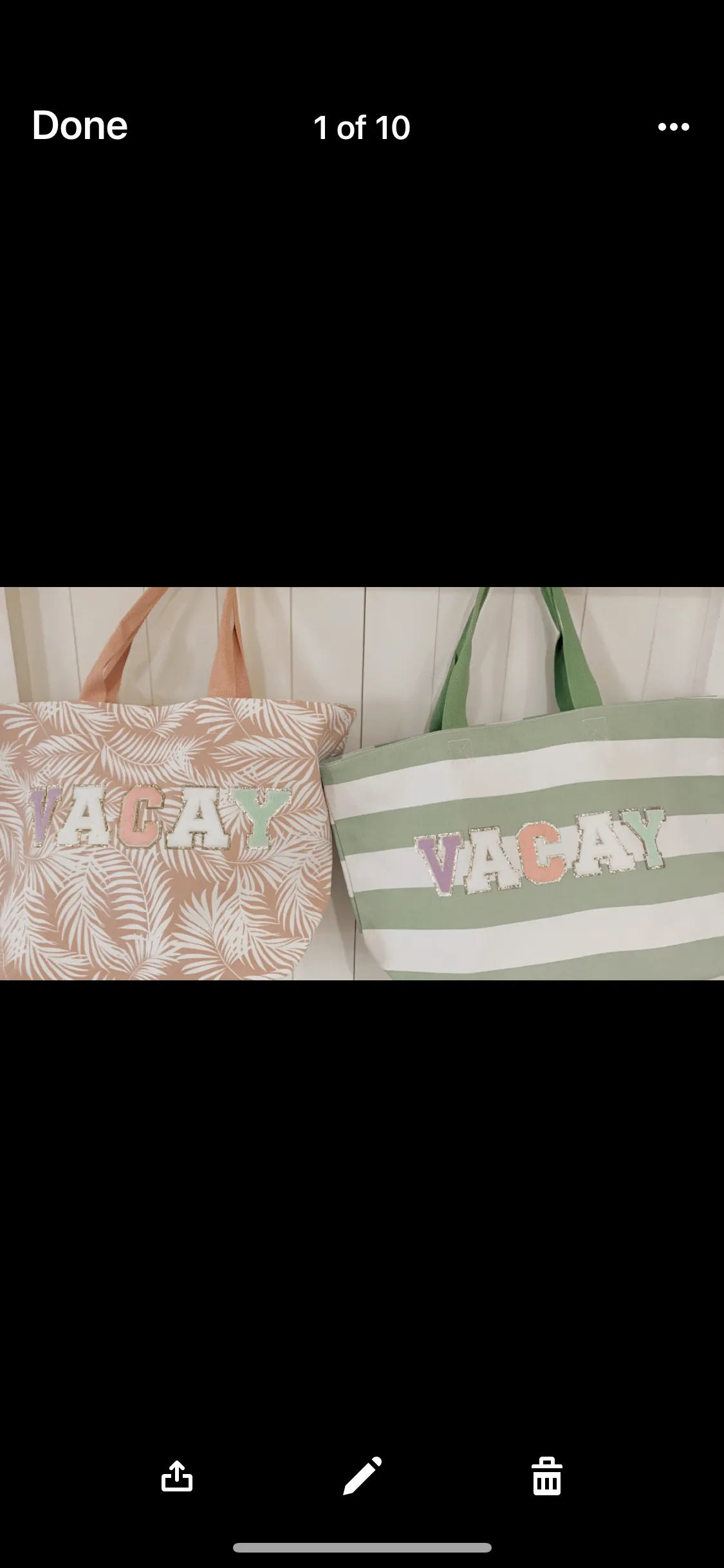 Beach bags with custom name