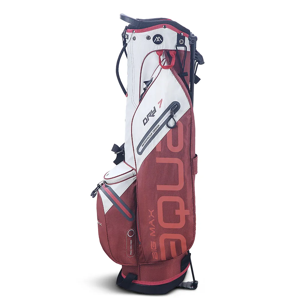 Big Max Aqua Seven G Waterproof Stand Bag - Off White/Merlot