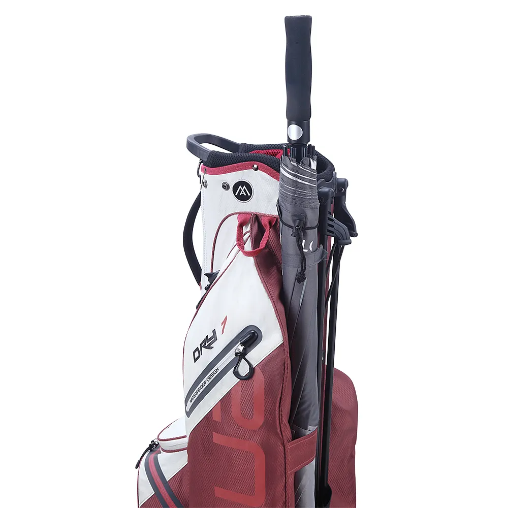 Big Max Aqua Seven G Waterproof Stand Bag - Off White/Merlot