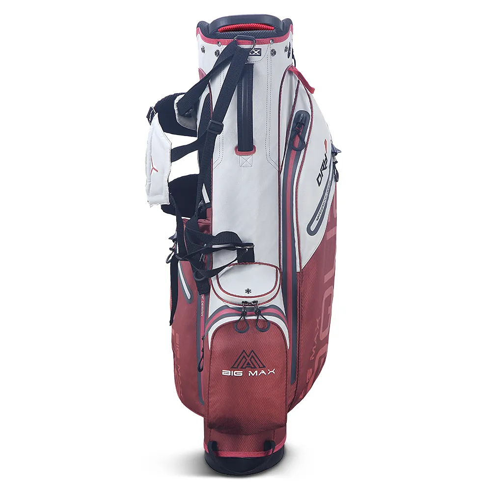 Big Max Aqua Seven G Waterproof Stand Bag - Off White/Merlot