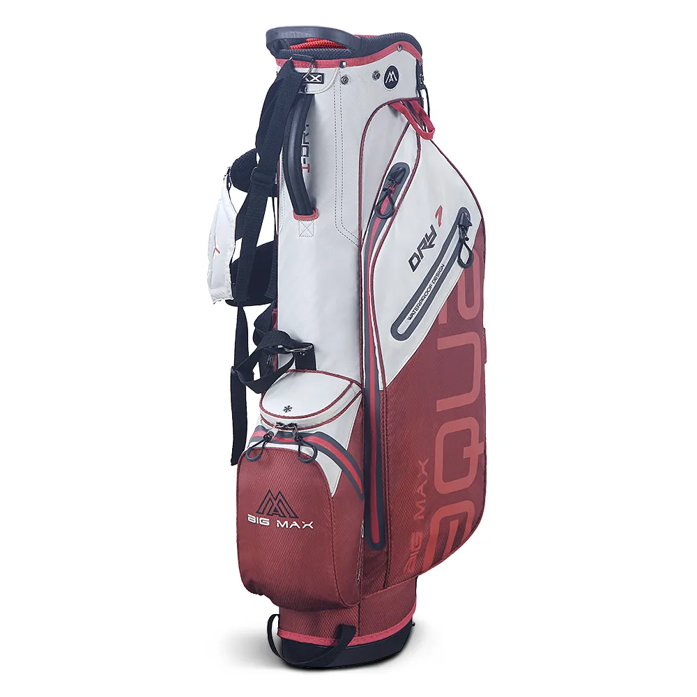 Big Max Aqua Seven G Waterproof Stand Bag - Off White/Merlot