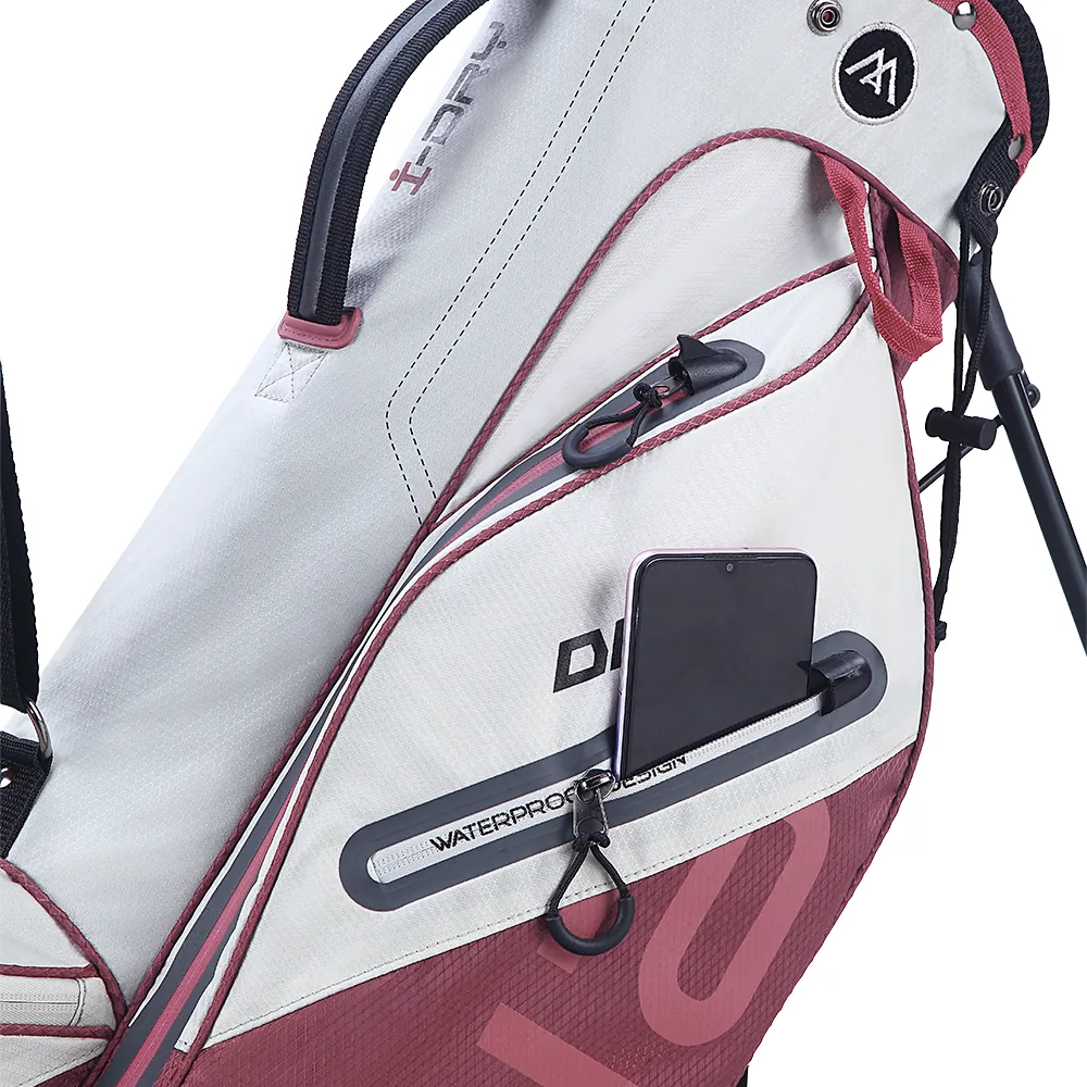 Big Max Aqua Seven G Waterproof Stand Bag - Off White/Merlot