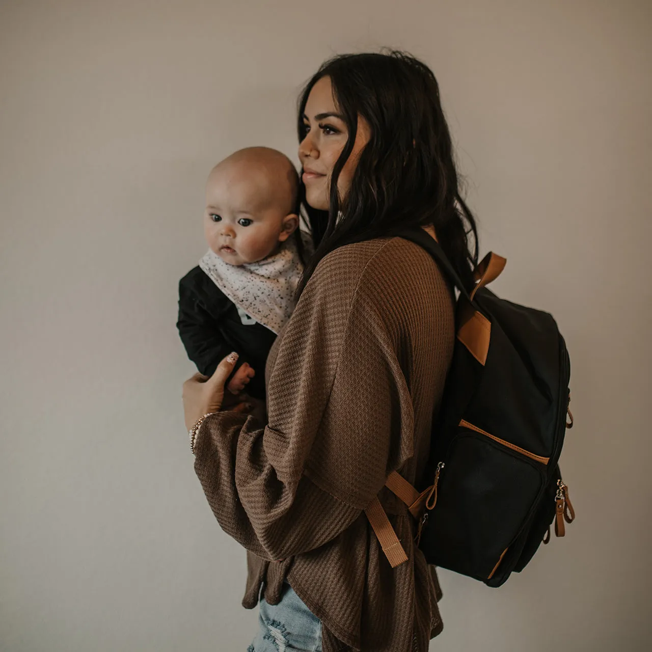 Birch Bag Mini Diaper Backpack - Black