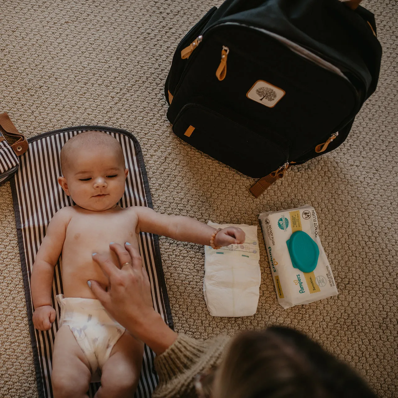 Birch Bag Mini Diaper Backpack - Black