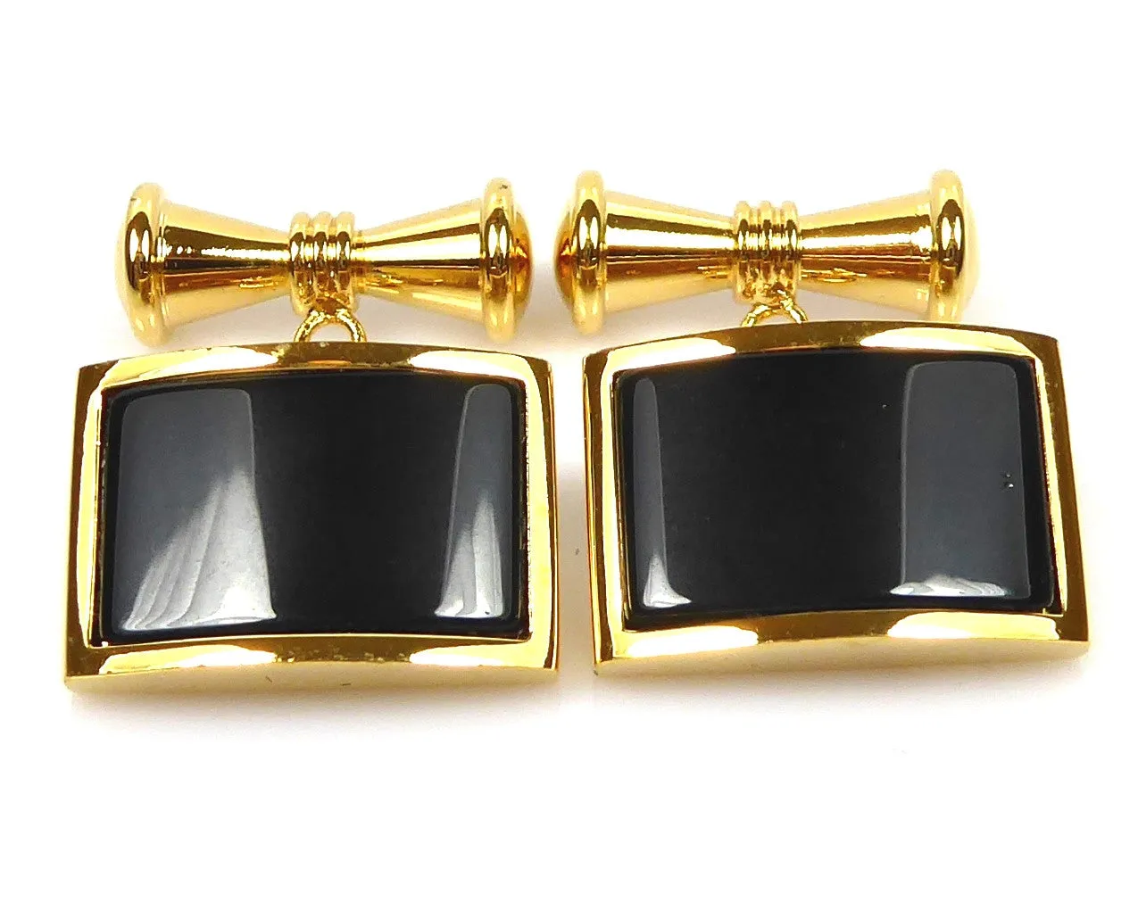 Black Onyx Chain Cufflinks