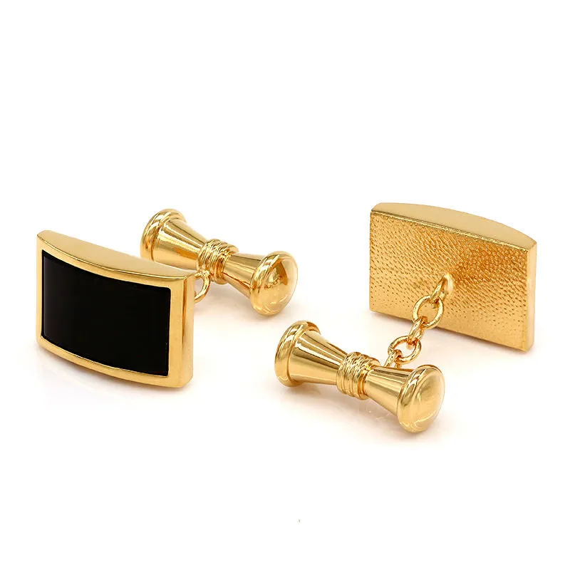 Black Onyx Chain Cufflinks