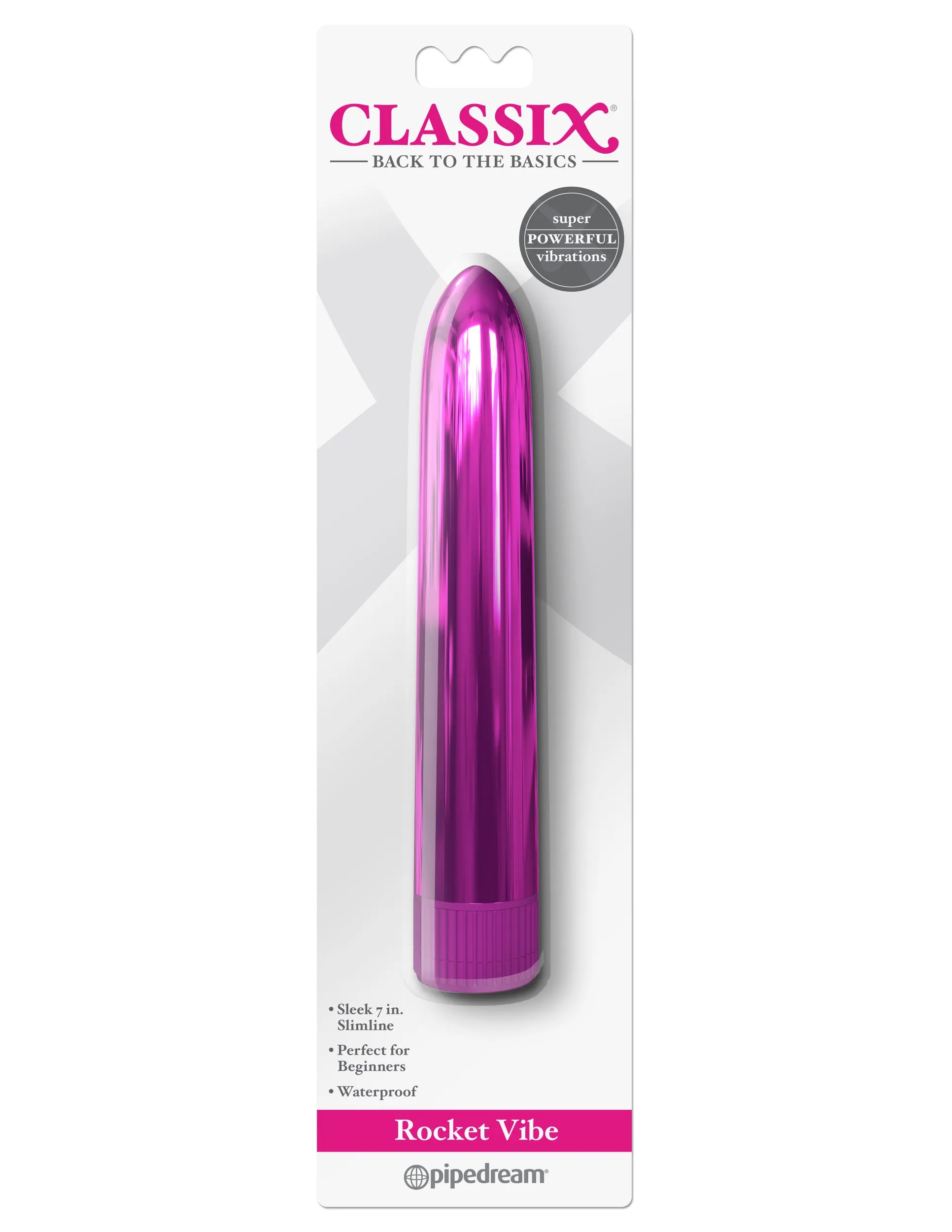 Blast-Off Rocket Vibrator: Waterproof, Shiny, and Fun!