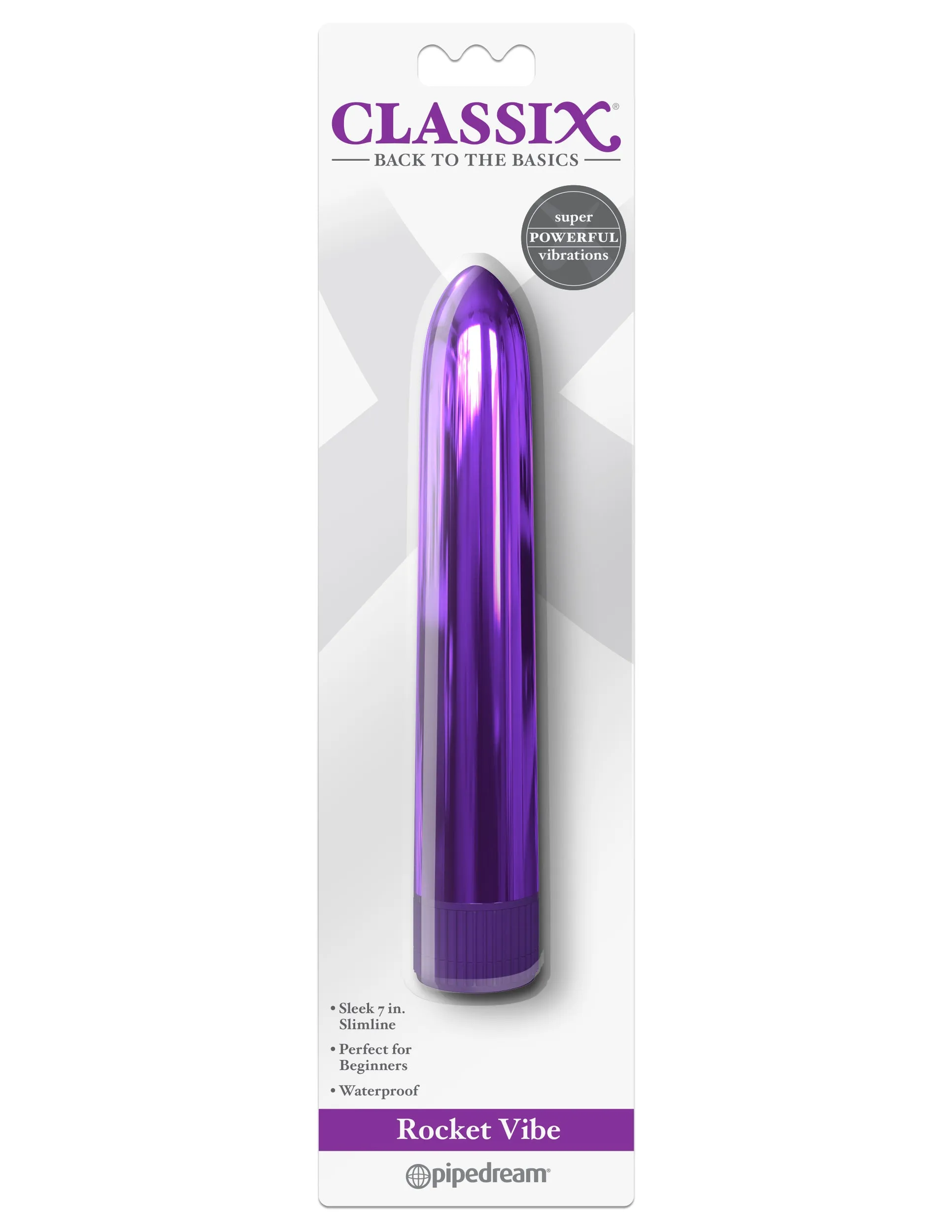 Blast-Off Rocket Vibrator: Waterproof, Shiny, and Fun!