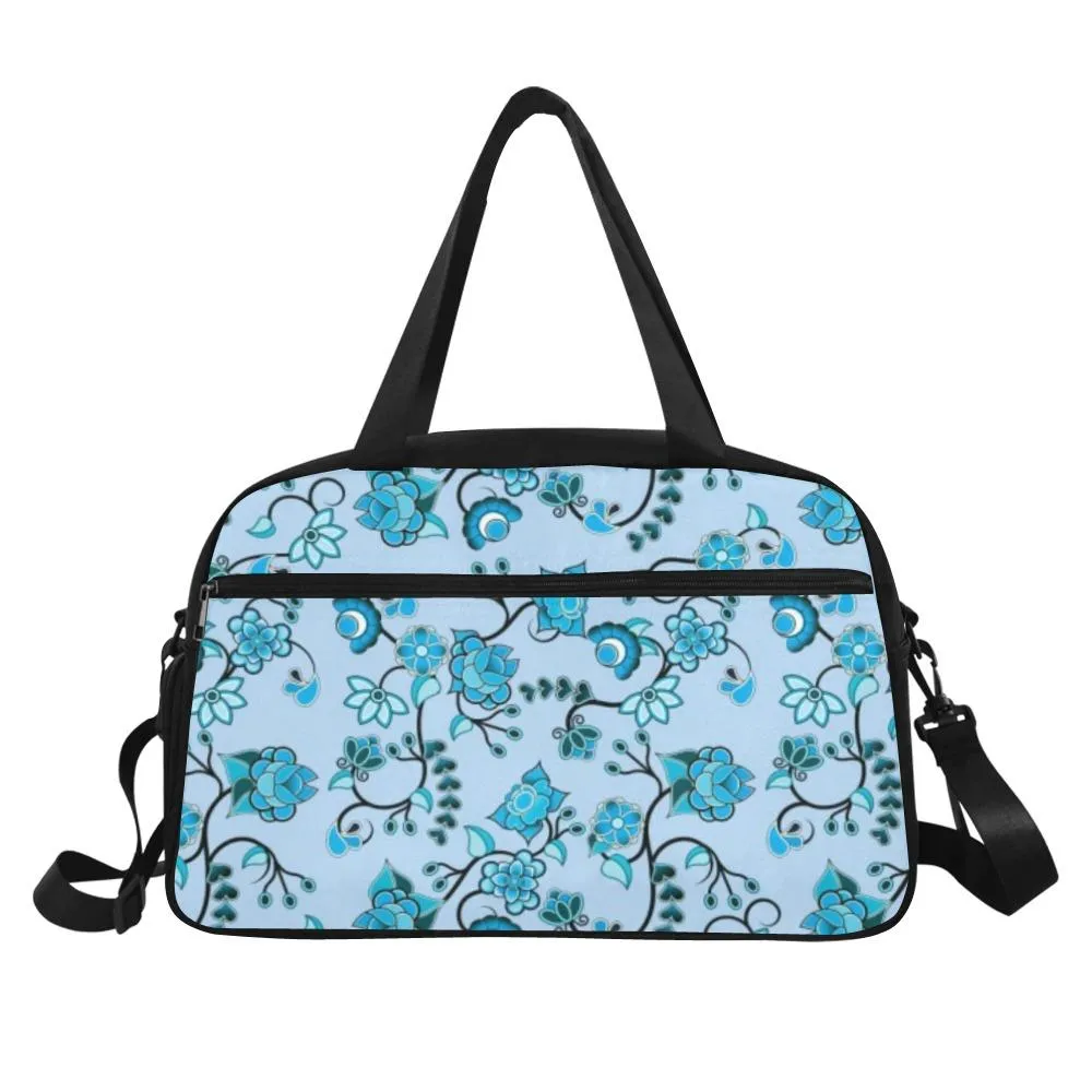 Blue Floral Amour Weekend Travel Bag