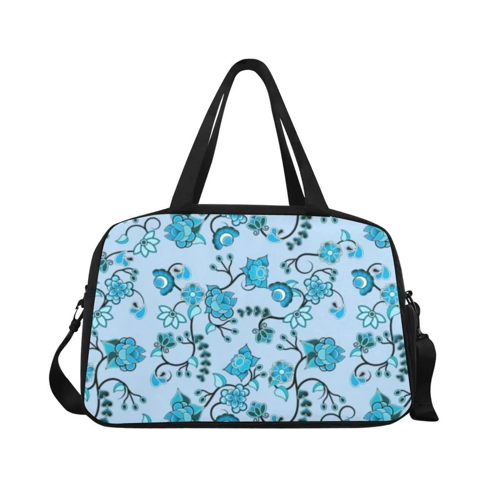 Blue Floral Amour Weekend Travel Bag