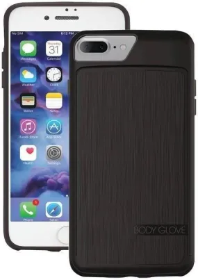 BODY GLOVE 9577701 iPhone 7 Plus SATIN Wallet Case (Black/Charcoal)