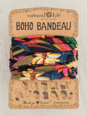 Boho Bandeau Black Tropical