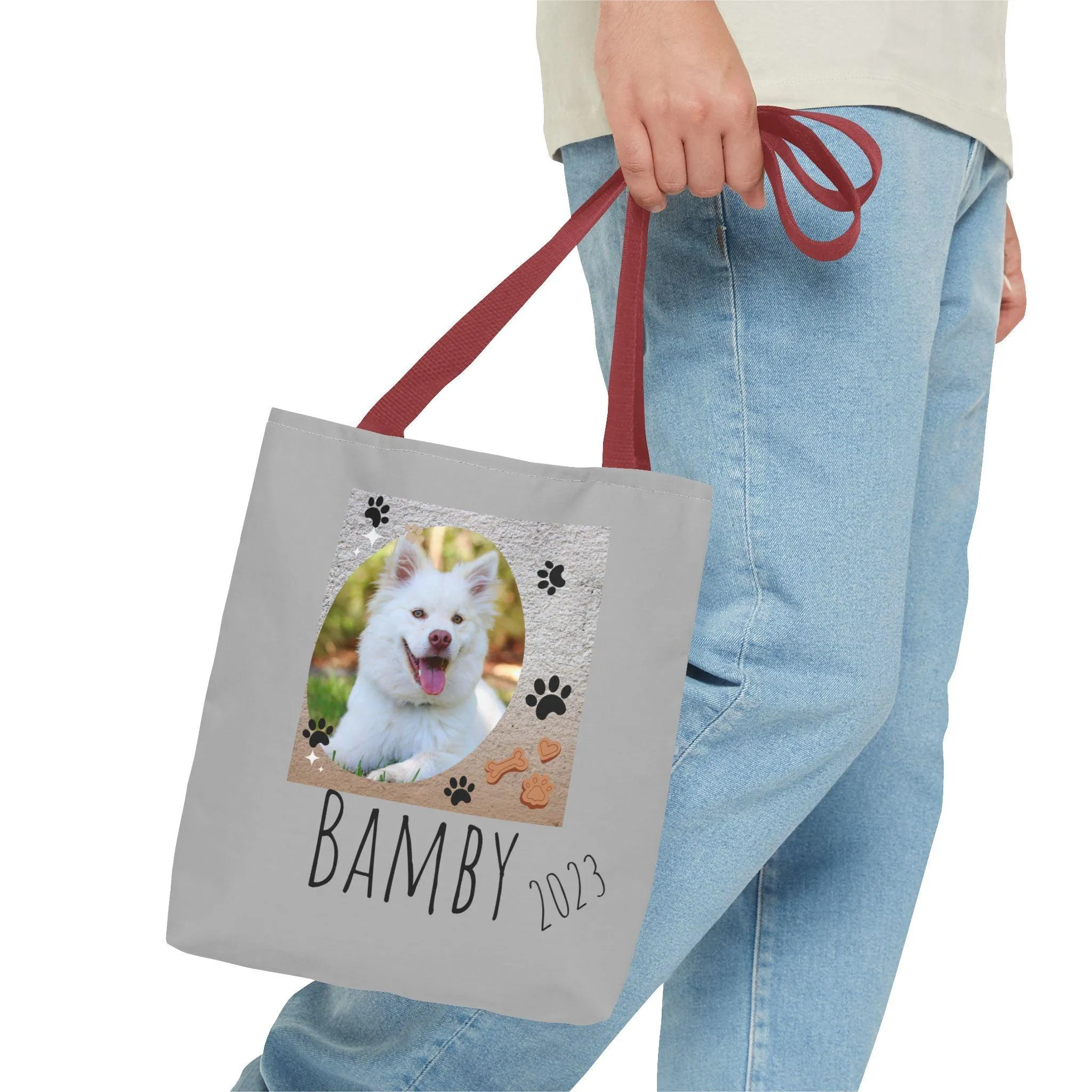 Bolso Foto de Mascota y  Nombre/Bolso Mascota/Bolso Amante Animales