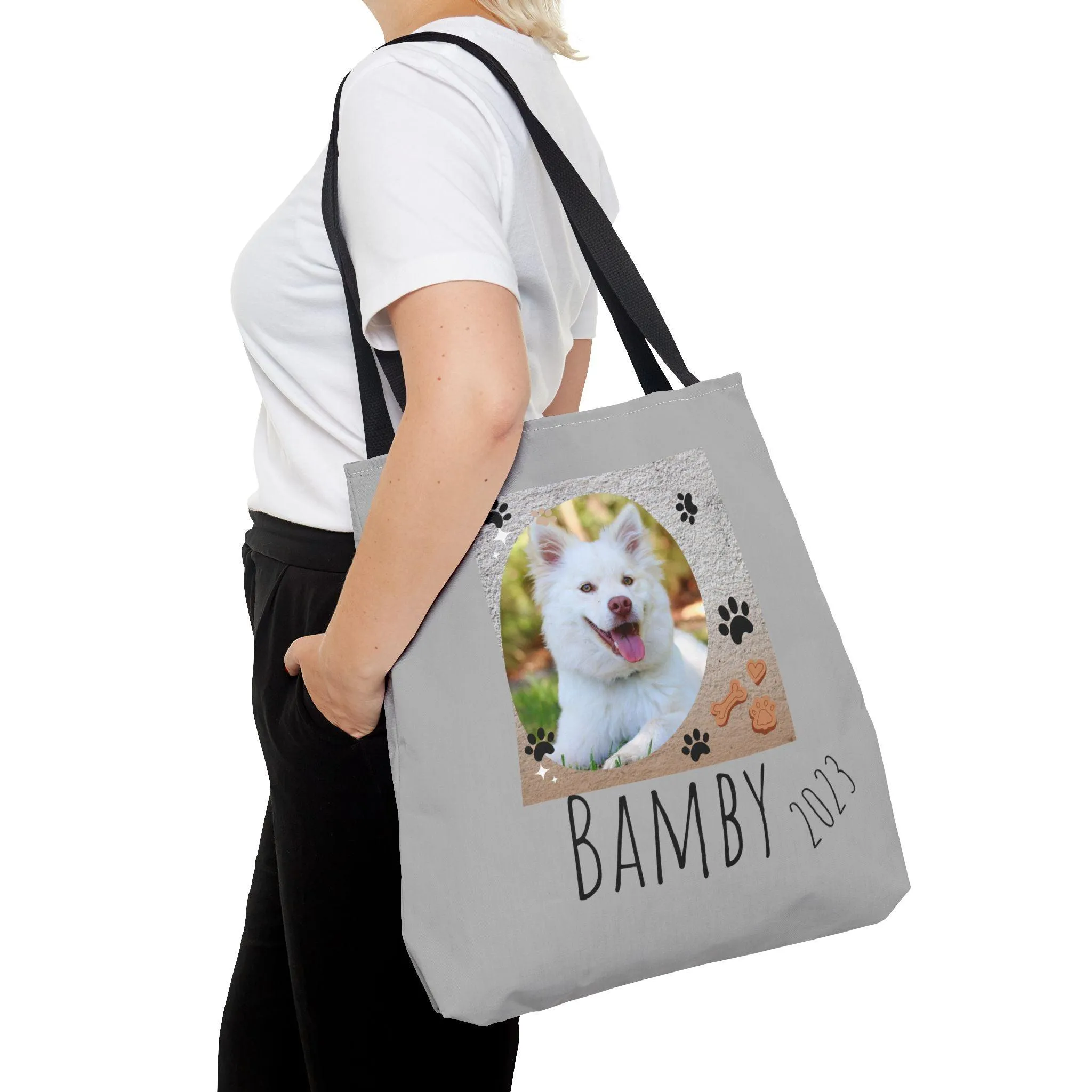 Bolso Foto de Mascota y  Nombre/Bolso Mascota/Bolso Amante Animales