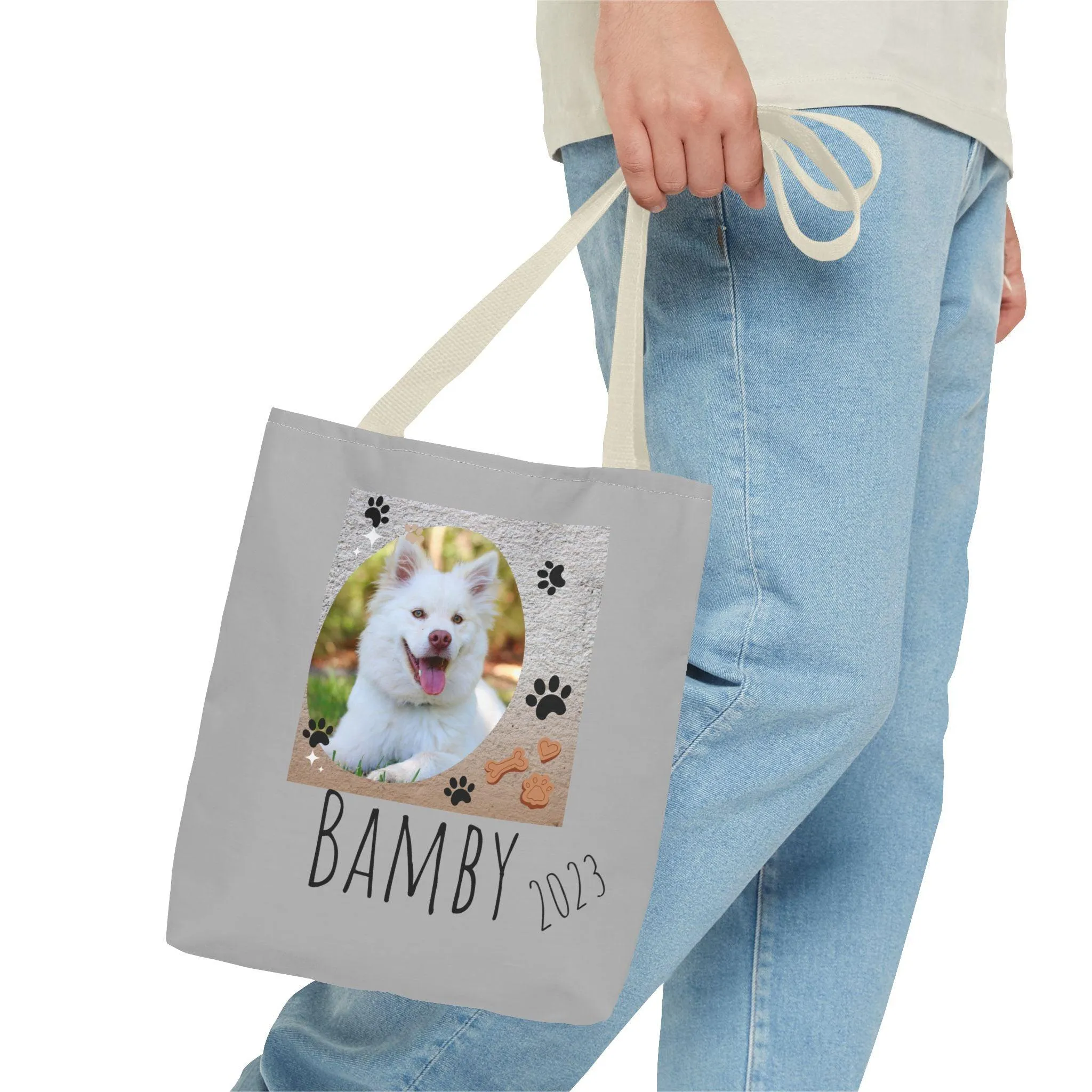 Bolso Foto de Mascota y  Nombre/Bolso Mascota/Bolso Amante Animales