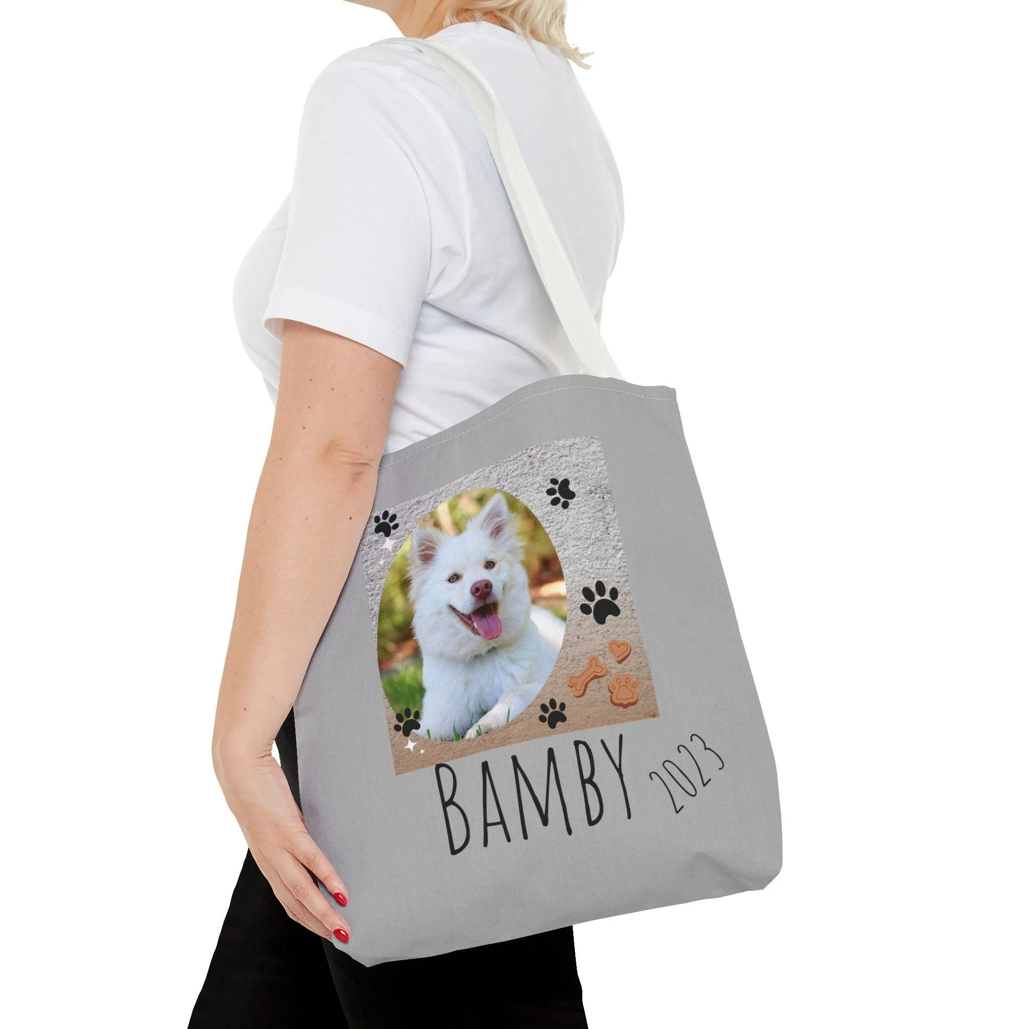 Bolso Foto de Mascota y  Nombre/Bolso Mascota/Bolso Amante Animales