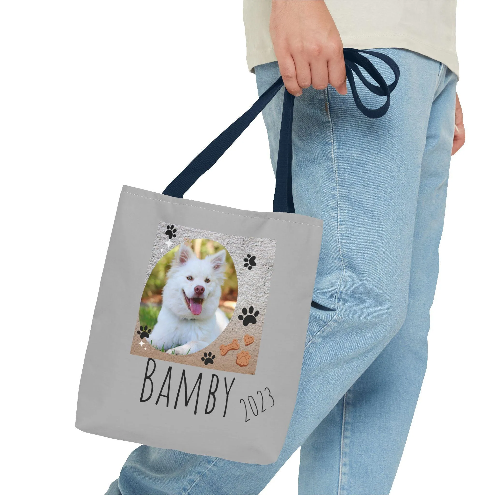 Bolso Foto de Mascota y  Nombre/Bolso Mascota/Bolso Amante Animales