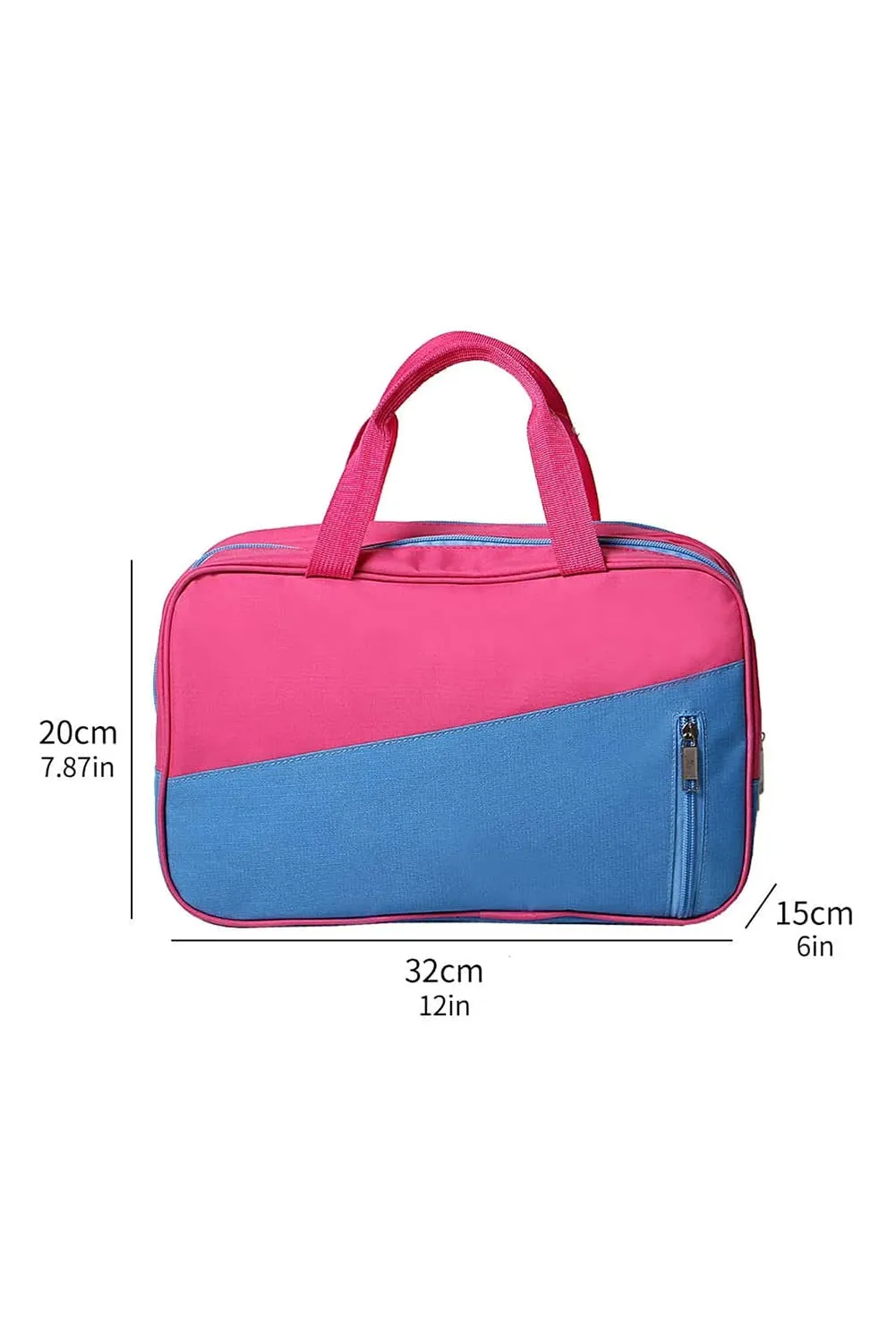 Bonbon Color Block Multi Zip Pocket Portable Yoga Bag