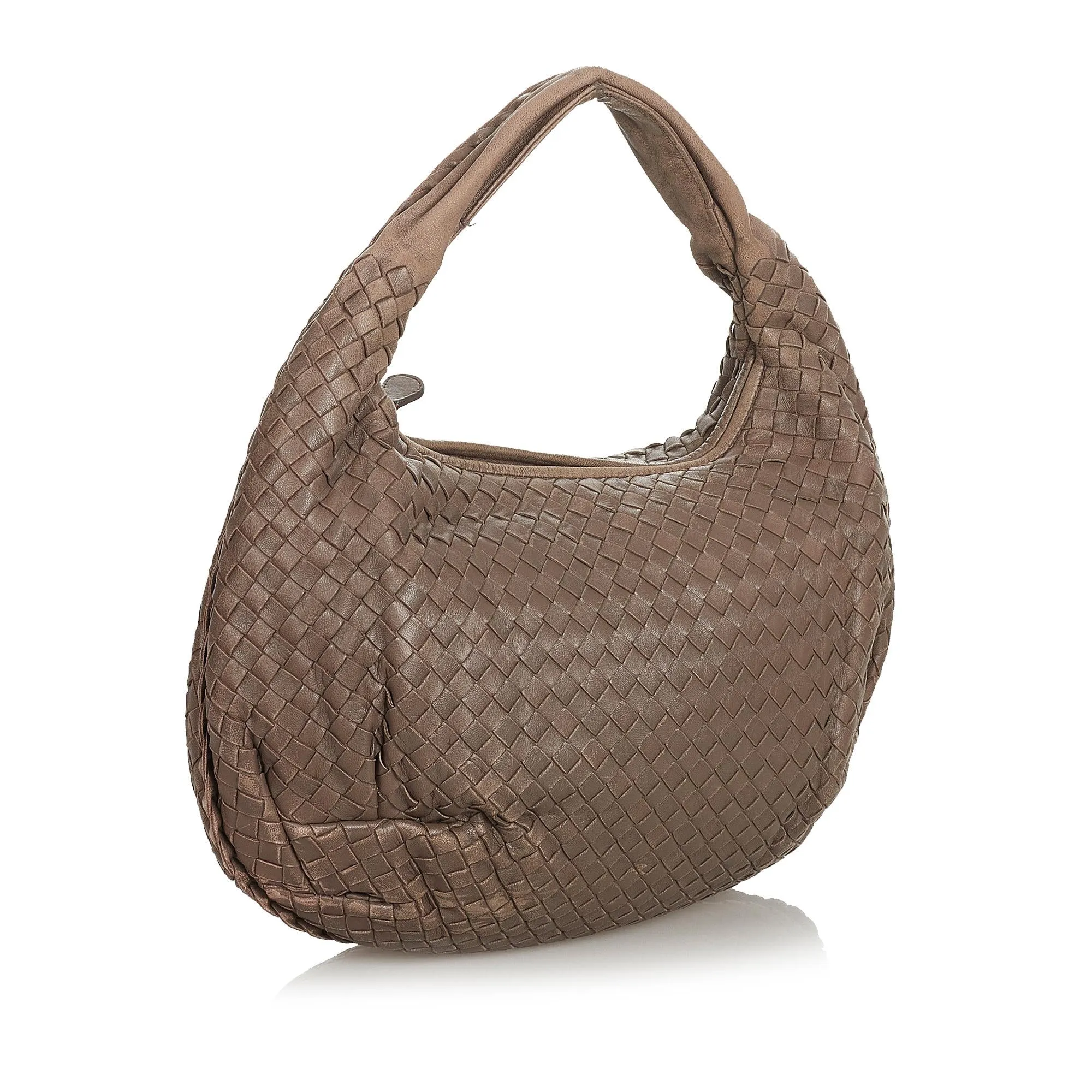 Bottega Veneta Intrecciato Leather Hobo Bag (SHG-25701)