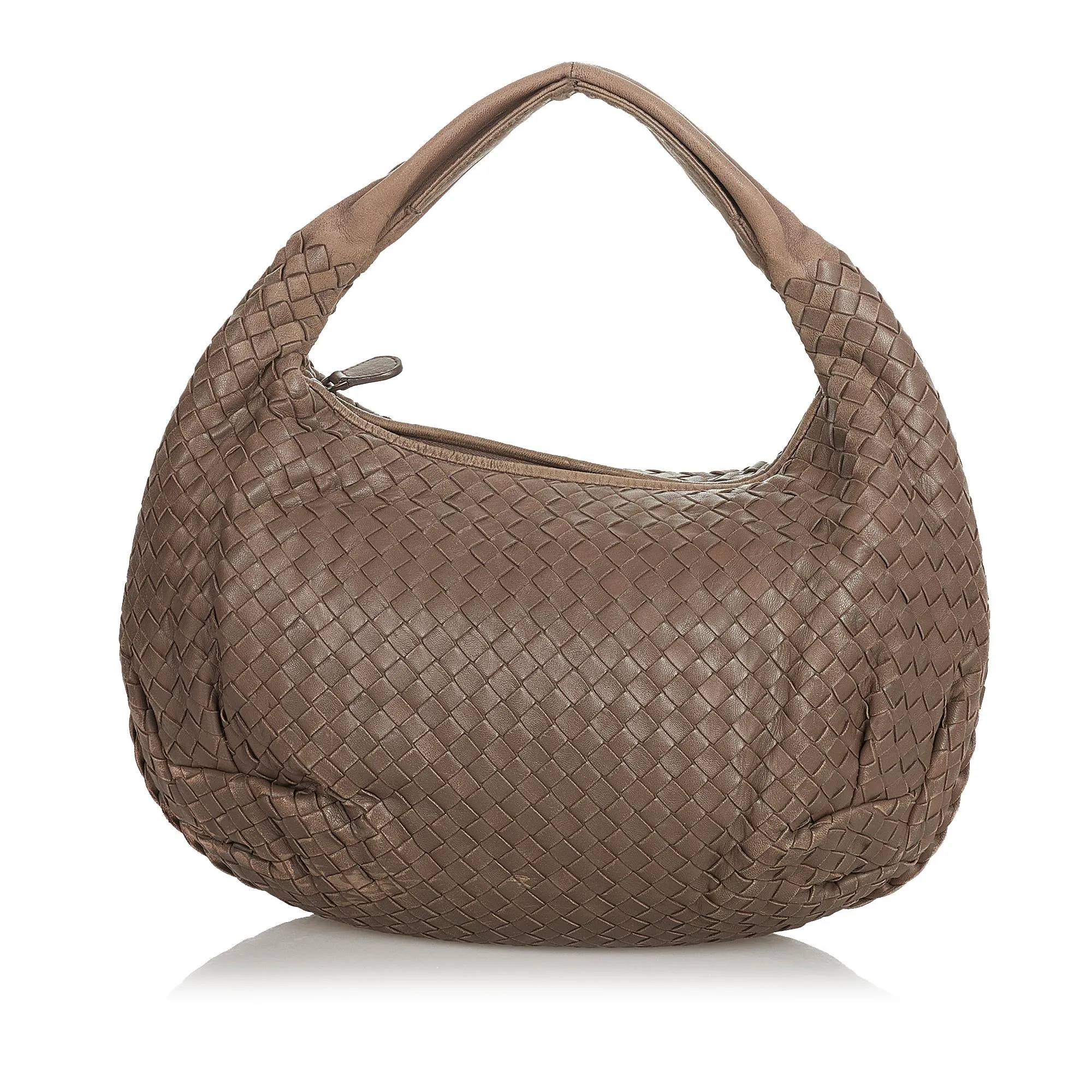 Bottega Veneta Intrecciato Leather Hobo Bag (SHG-25701)