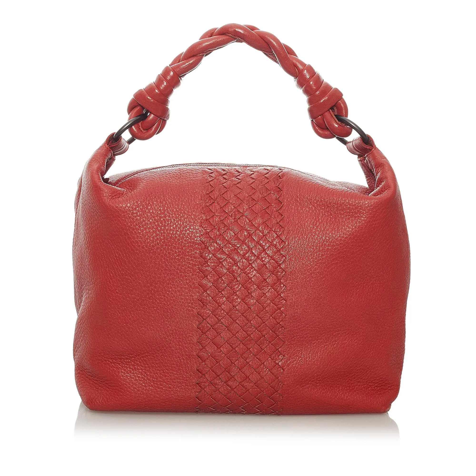 Bottega Veneta Intrecciato Leather Hobo Bag (SHG-28748)